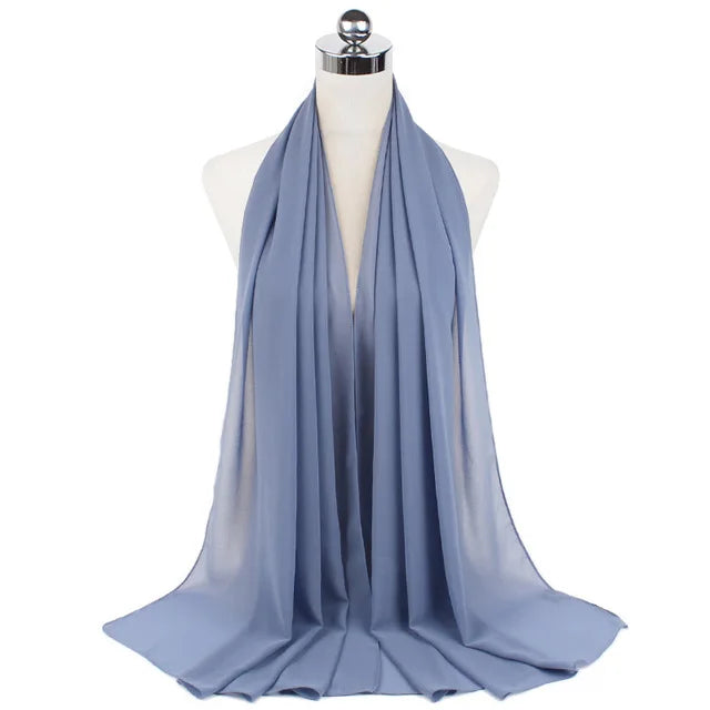 Women Muslim Chiffon Hijab Shawls Scarf - Lena & Miles Exquisite Boutique LLC.