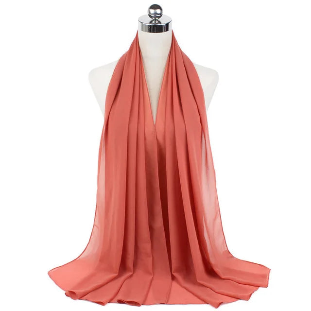 Women Muslim Chiffon Hijab Shawls Scarf - Lena & Miles Exquisite Boutique LLC.