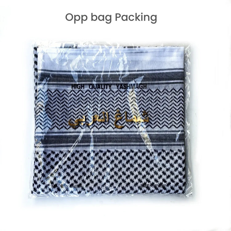Luxury Design Muslim Men Plaid Print Kerchief - Lena & Miles Exquisite Boutique LLC.