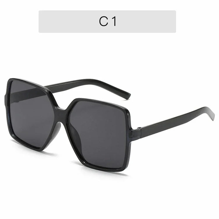 Black Square Oversized Sunglasses Women Big - Lena & Miles Exquisite Boutique LLC.