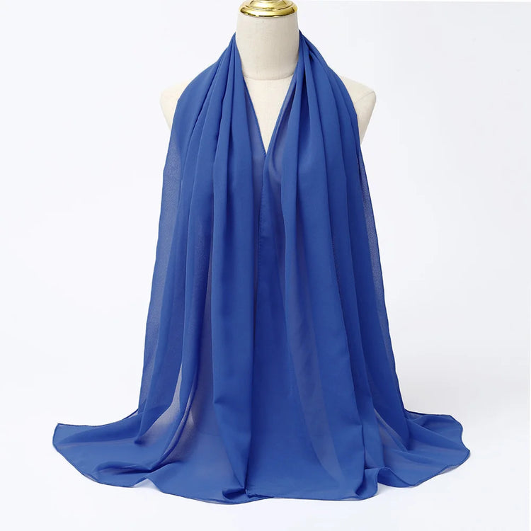 Ramadan Muslim Chiffon Hijabs For Woman Plain - Lena & Miles Exquisite Boutique LLC.