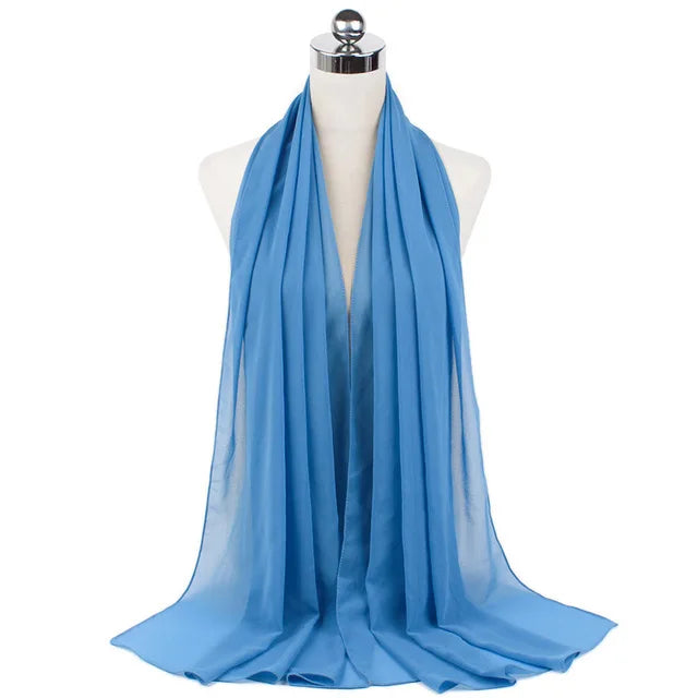 Women Muslim Chiffon Hijab Shawls Scarf - Lena & Miles Exquisite Boutique LLC.