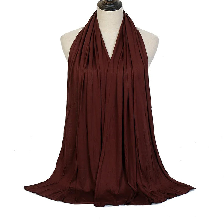 Modal Cotton Jersey Hijab Scarf Long Muslim - Lena & Miles Exquisite Boutique LLC.