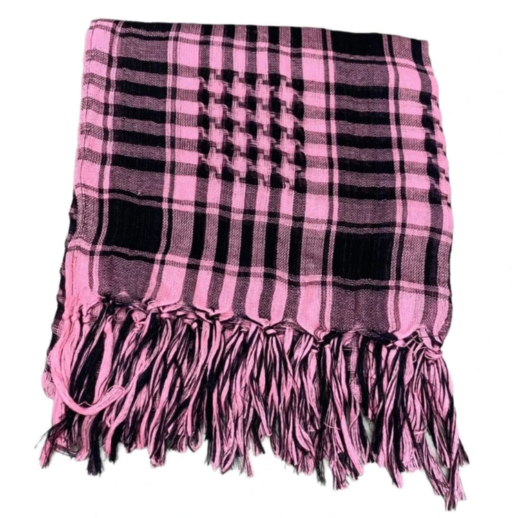 Classical Headwrap Shemagh Scarf for Sun Protections Arab Keffiyeh Headscarf Arabian Dubai Headcover Ethnic Hijab Shawl - Lena & Miles Exquisite Boutique LLC.