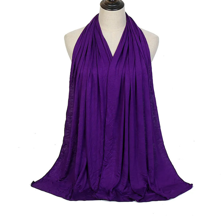 Modal Cotton Jersey Hijab Scarf Long Muslim - Lena & Miles Exquisite Boutique LLC.