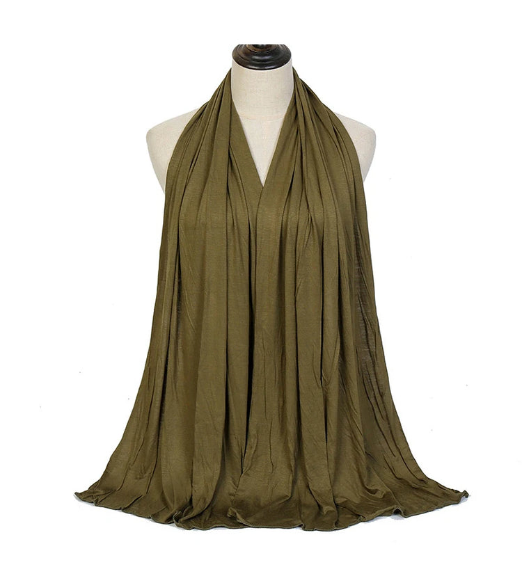 Modal Cotton Jersey Hijab Scarf Long Muslim - Lena & Miles Exquisite Boutique LLC.
