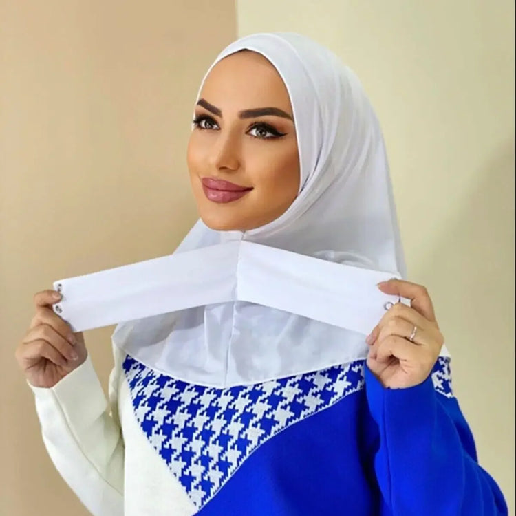 New Instant Jersey Hijab Undercap Hijabs for Woman Muslim Women Hijab Cap Full Cover Snap Fastener Head Wraps Scarf Islam Turban - Lena & Miles Exquisite Boutique LLC.
