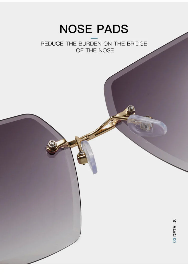 Vintage Square Sunglasses Women Brand Designer Fashion Sun - Lena & Miles Exquisite Boutique LLC.