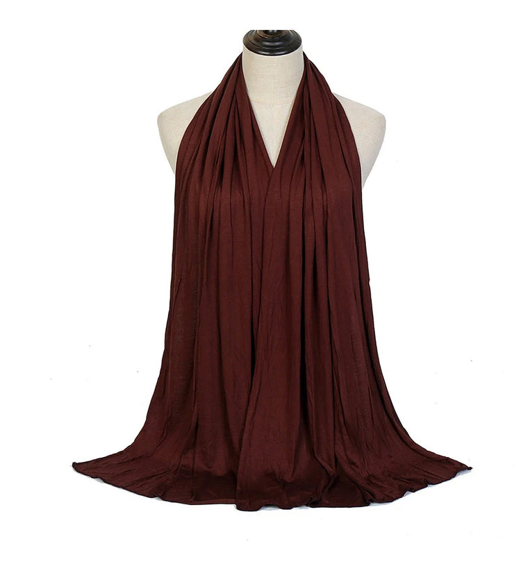 Modal Cotton Jersey Hijab Scarf Long Muslim - Lena & Miles Exquisite Boutique LLC.