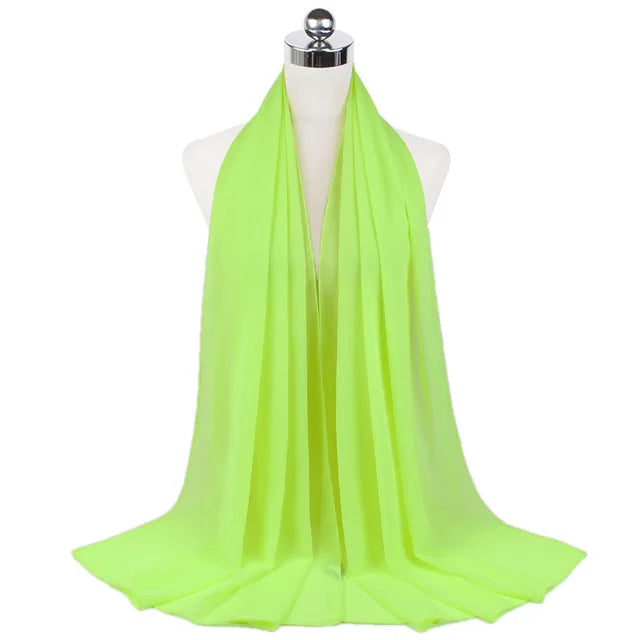 Women Muslim Chiffon Hijab Shawls Scarf - Lena & Miles Exquisite Boutique LLC.