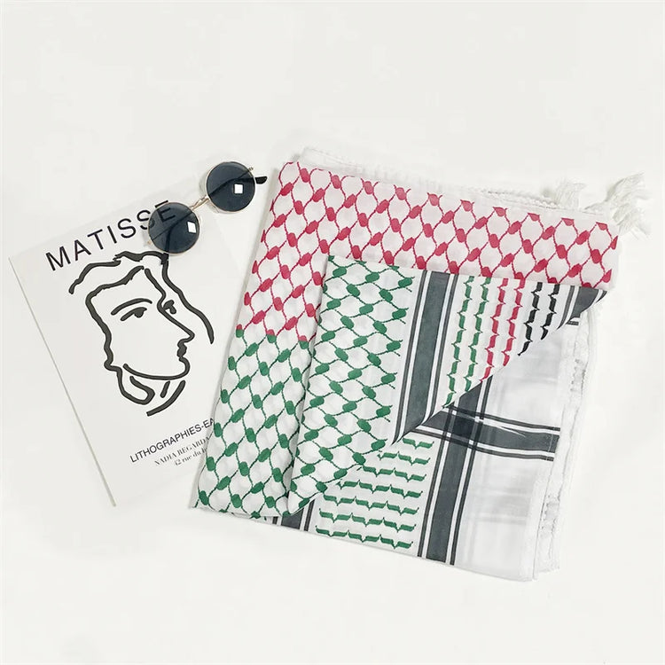 Fashion Printed Cotton Headscarf Middle East Dubai Türkiye Headband Muslim Women Hijab Islam Scarf Female Long Turban - Lena & Miles Exquisite Boutique LLC.