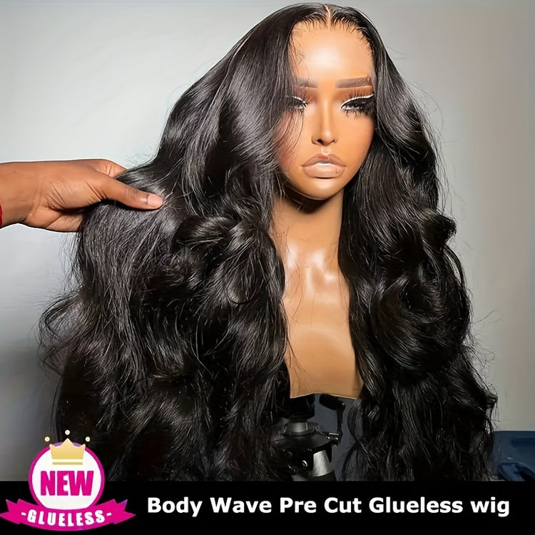 200 Density 13X6 Glueless Wigs Human Hair Pre Plucked Pre Cut Bye Bye Knots 13x6 HD Lace Frontal Wigs Human Hair Body Wave Lace Front Wigs Human Hair For Women 3 Seconds To Wear For Beginners - Lena & Miles Exquisite Boutique LLC.