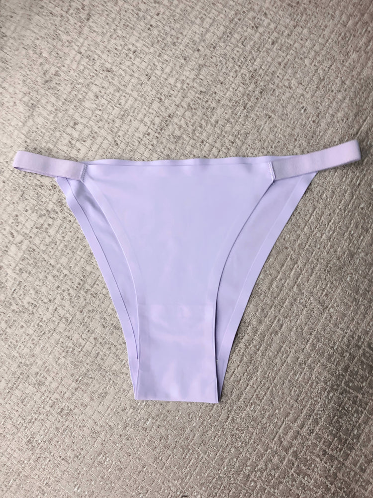 5 Pack Solid Seamless Low Waist Panties, Comfortable Daily Thongs, Women&