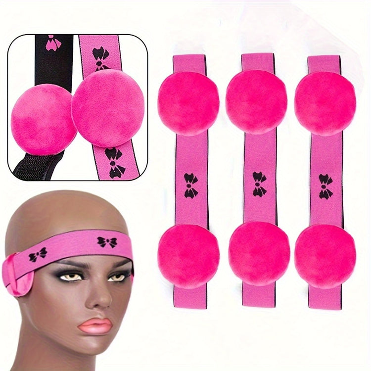 1pc/3pcs Elastic Headband For Wigs With Ear Protector, Adjustable Edge Scarf Elastic Headband For Lace Wigs - Lena & Miles Exquisite Boutique LLC.