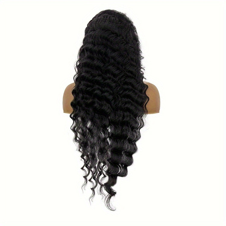 Glueless Wigs Human Hair Pre Cut Lace 4X4 HD Lace Closure Wigs Human Hair No Glue Deep Wave Lace Front Wigs Human Hair Wigs For Women 150% Density Brazilian Virgin Hair - Lena & Miles Exquisite Boutique LLC.