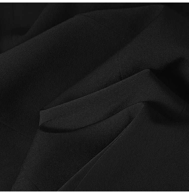 Lautaro Spring Autumn Extra Long Black Floor - Lena & Miles Exquisite Boutique LLC.