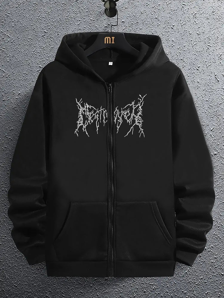 Artistic Letter Print Men&