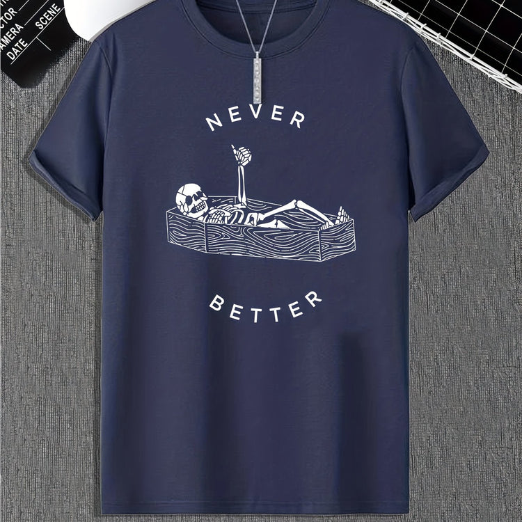 Funny Skeleton Print, Men&
