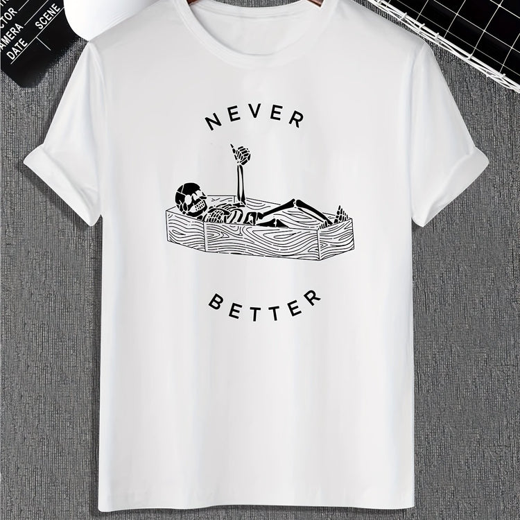 Funny Skeleton Print, Men&