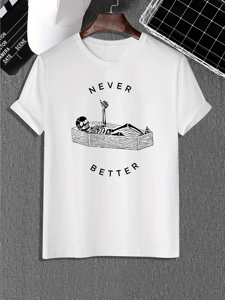 Funny Skeleton Print, Men&