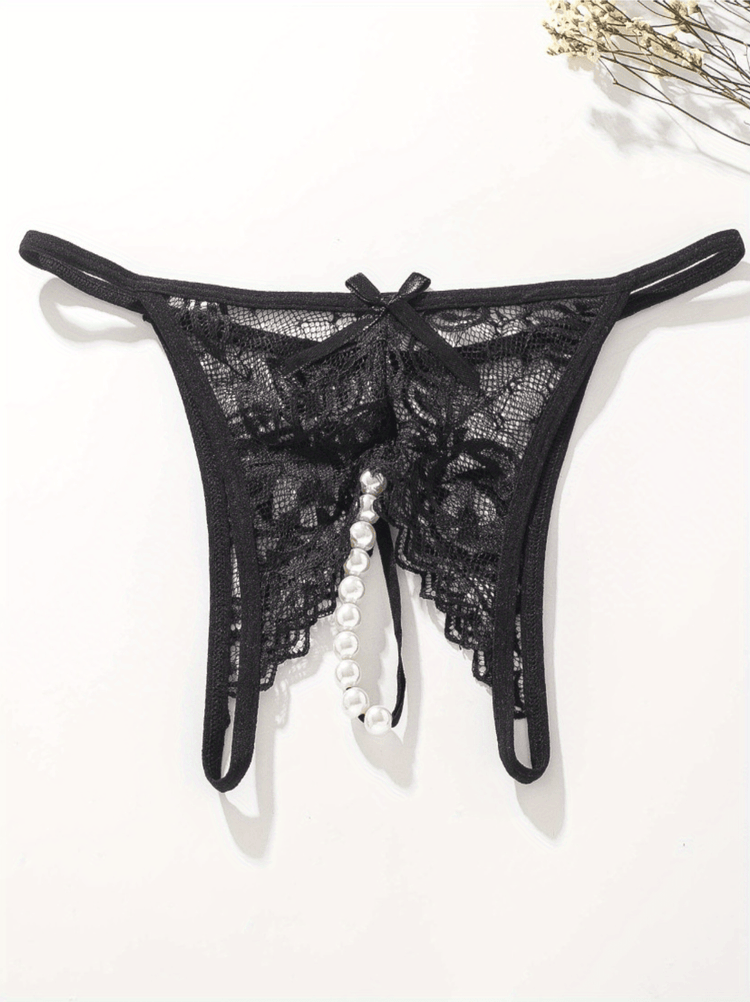 Sexy Floral Lace Thongs - Comfortable Women&