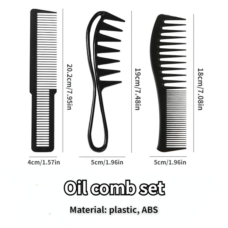 2/3/4pcs Shark Teeth Comb Wide Tooth Curl Comb Large Wide Tooth Comb Detangling Comb Texture Comb For Curly Wet Wavy Thick Hair Wigs Salon Barber Hairstyle Tool - Lena & Miles Exquisite Boutique LLC.