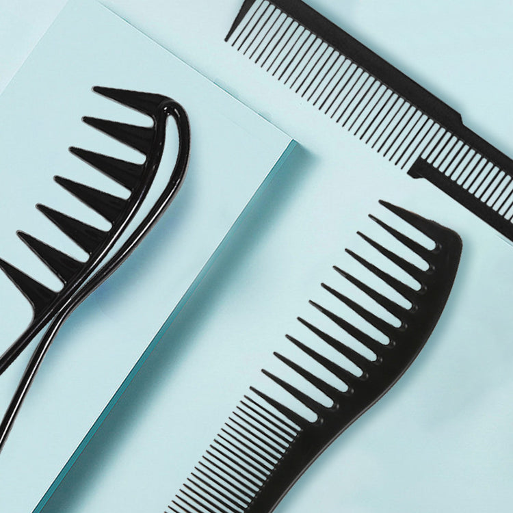 2/3/4pcs Shark Teeth Comb Wide Tooth Curl Comb Large Wide Tooth Comb Detangling Comb Texture Comb For Curly Wet Wavy Thick Hair Wigs Salon Barber Hairstyle Tool - Lena & Miles Exquisite Boutique LLC.