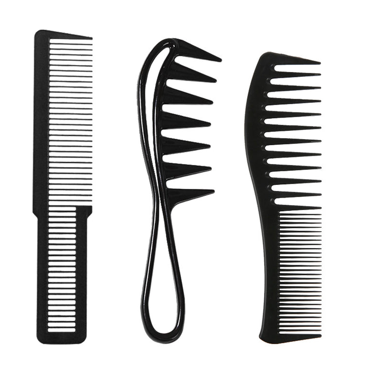 2/3/4pcs Shark Teeth Comb Wide Tooth Curl Comb Large Wide Tooth Comb Detangling Comb Texture Comb For Curly Wet Wavy Thick Hair Wigs Salon Barber Hairstyle Tool - Lena & Miles Exquisite Boutique LLC.