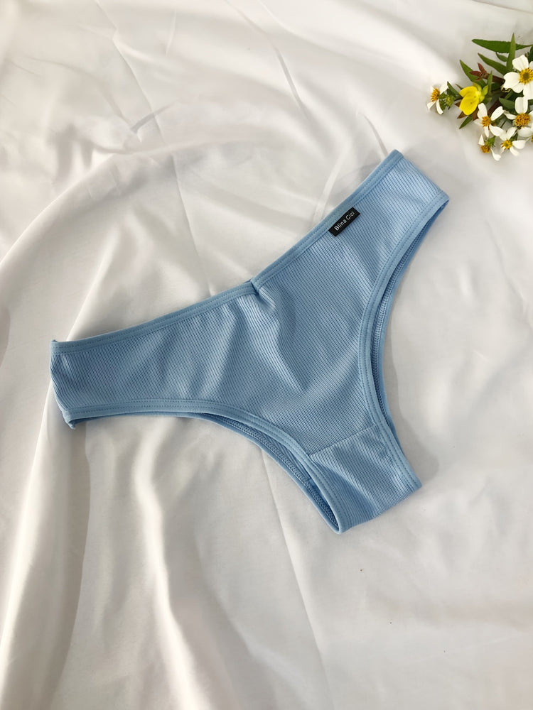 7pcs Low Waist Thongs, Soft & Comfy Stretchy Intimates Panties, Women&