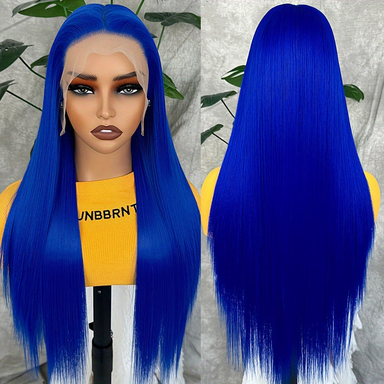 Synthetic 13x6 Lace Front Wigs 180 Density HD Lace Frontal Wigs For Women Long Straight Wigs Straight Hair Heat Resistant Fiber Hair Synthetic Lace Front Wigs 28inch - Lena & Miles Exquisite Boutique LLC.