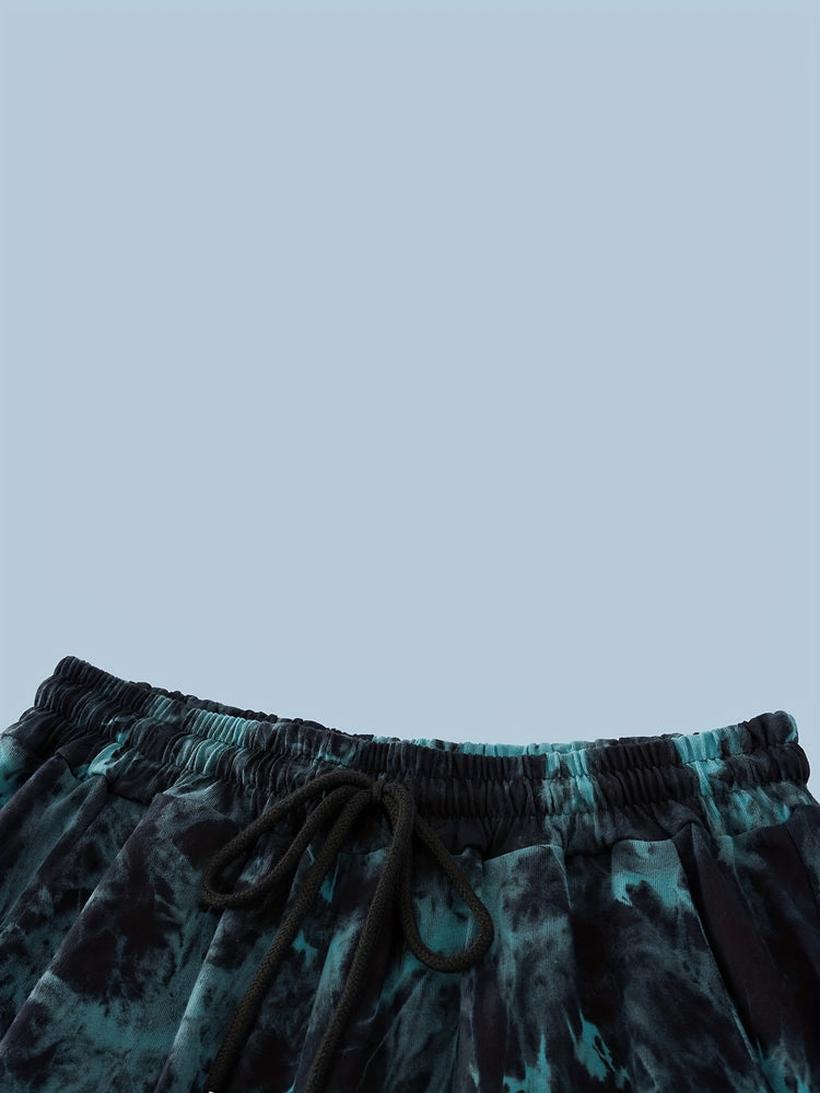 y2k 2Pcs Trendy Tie Dye Outfits For Men, Casual - Lena & Miles Exquisite Boutique LLC.