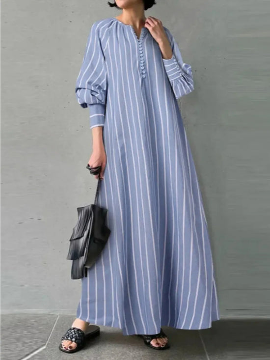 Casual Shirt Dress for Women Muslim Abaya - Lena & Miles Exquisite Boutique LLC.