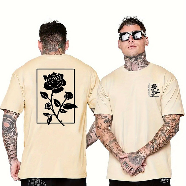 Rose Graphic Print Men&