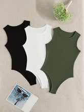 3-Pack Versatile Sleeveless Bodysuits for Women - Form-Fitting Crew Neck Design, Everyday Comfort & Style in a Bodycon Fit - Lena & Miles Exquisite Boutique LLC.