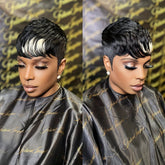 Pixie Cut Wig For Women Human Hair 613 Mixed 27
