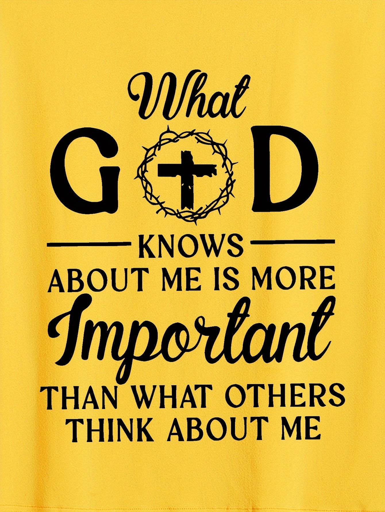 What God Knows About Me Is Important Print Men&