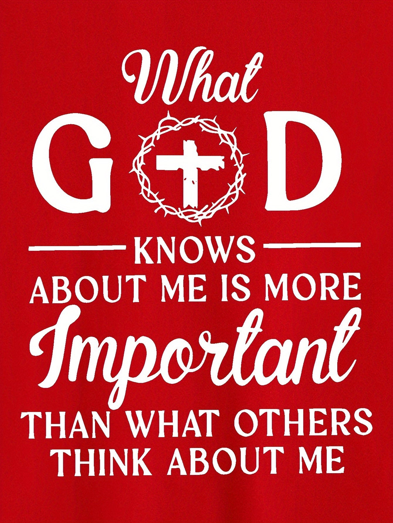 What God Knows About Me Is Important Print Men&