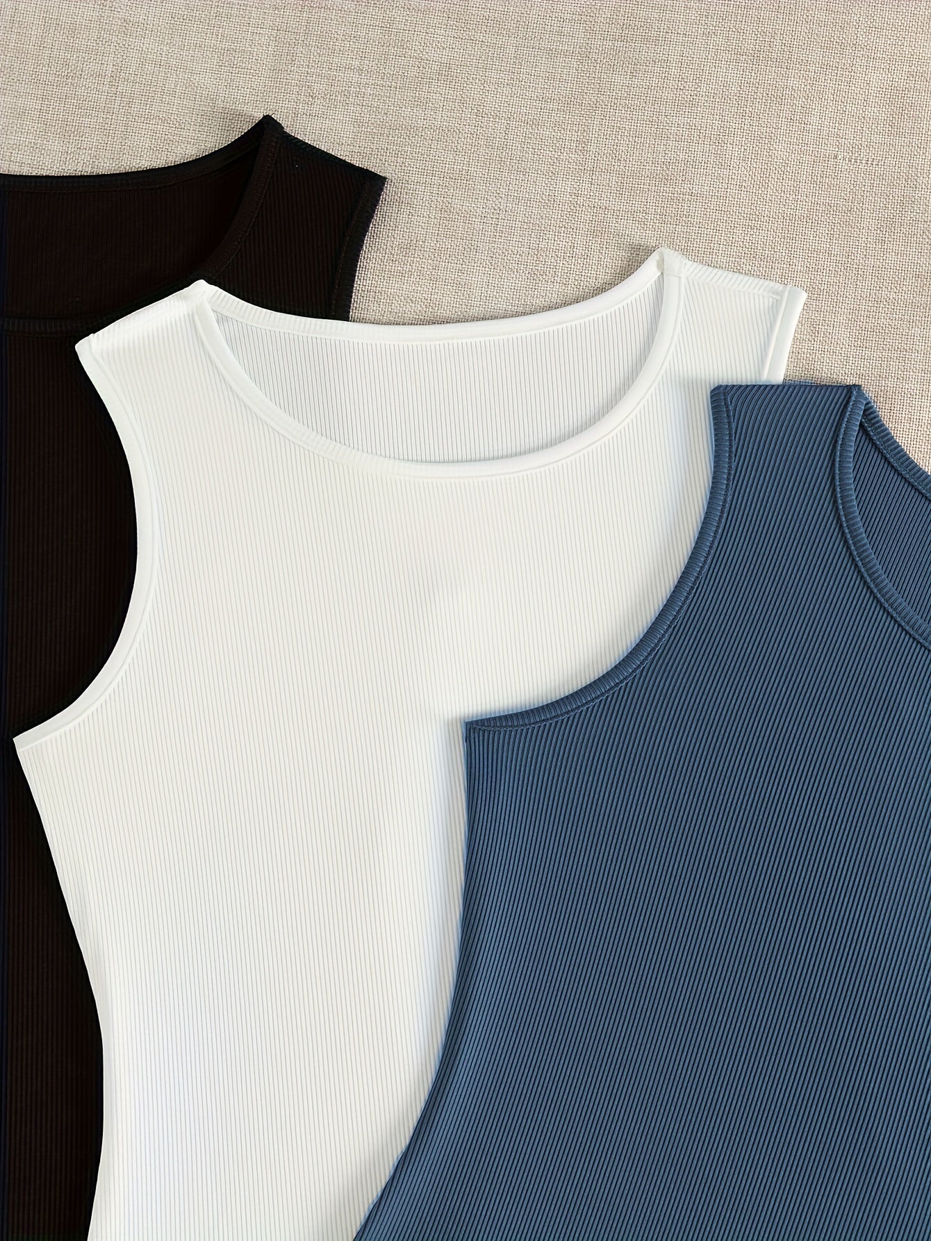 3-Pack Versatile Sleeveless Bodysuits for Women - Form-Fitting Crew Neck Design, Everyday Comfort & Style in a Bodycon Fit - Lena & Miles Exquisite Boutique LLC.