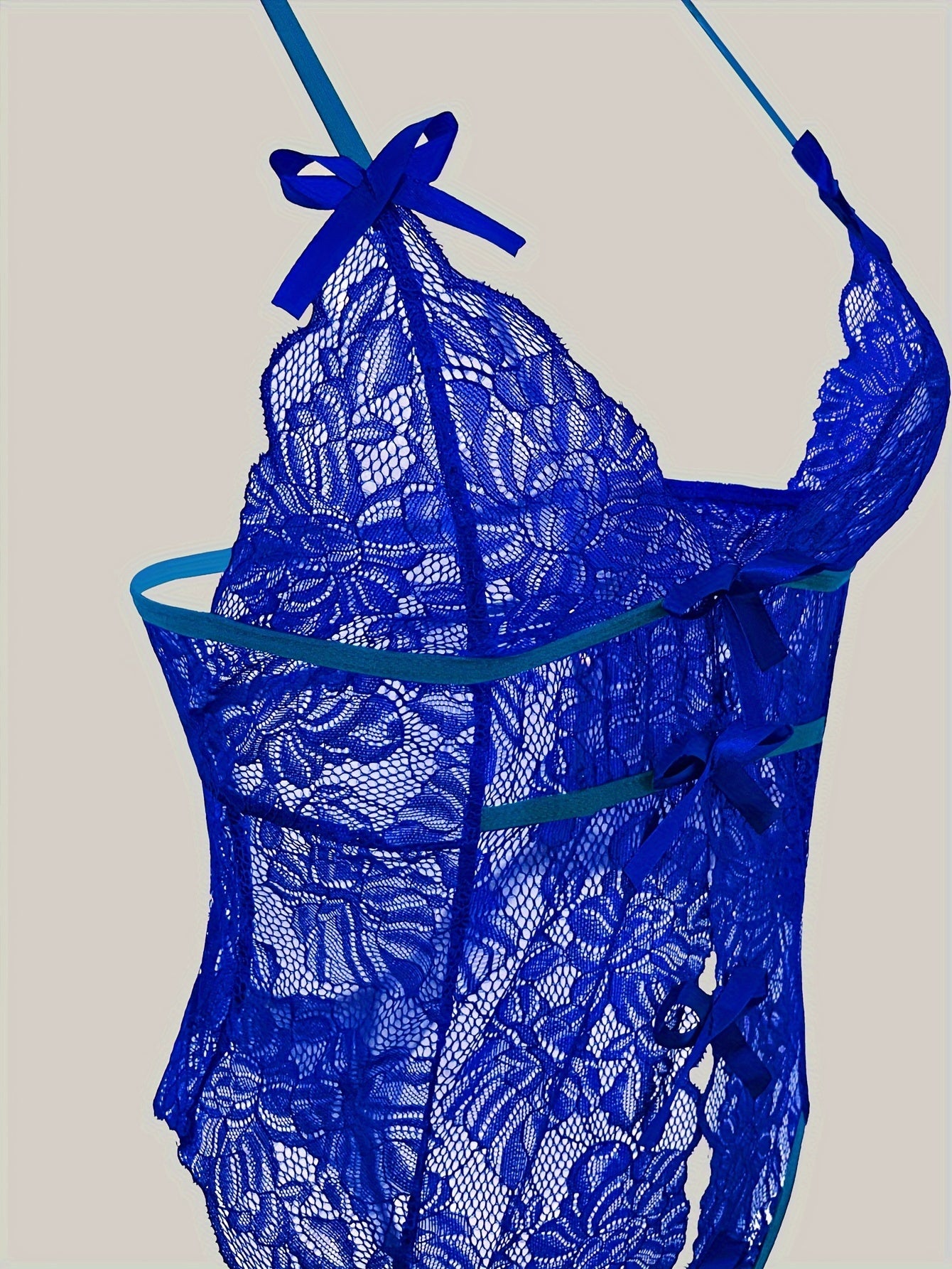 Sexy Floral Lace Sleeveless Teddy Bodysuit - Deep V Backless, Seductive Lingerie, Soft Comfortable Fabric, Perfect for Romantic Nights, Honeymoon, Anniversary, and Bachelorette Party - Womens Underwear for Confidence Boost - Lena & Miles Exquisite Boutique LLC.