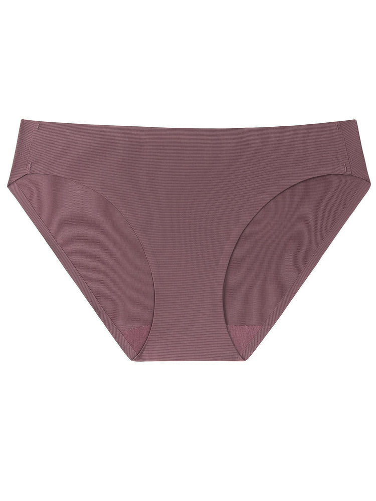 7pcs Mixed Color Bikini Panties, Breathable & Soft Elastic Panties, Women&