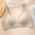Simple Solid Wireless Bra, Comfy & Breathable Stretch Intimates Bra, Women&