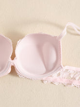 Romantic Lace Embroidery Lingerie Set - Soft & Breathable Push-Up Bra with Sheer Panty - Perfect Seductive Valentines Gift for Her - Womens Comfortable Intimate Wear - Lena & Miles Exquisite Boutique LLC.