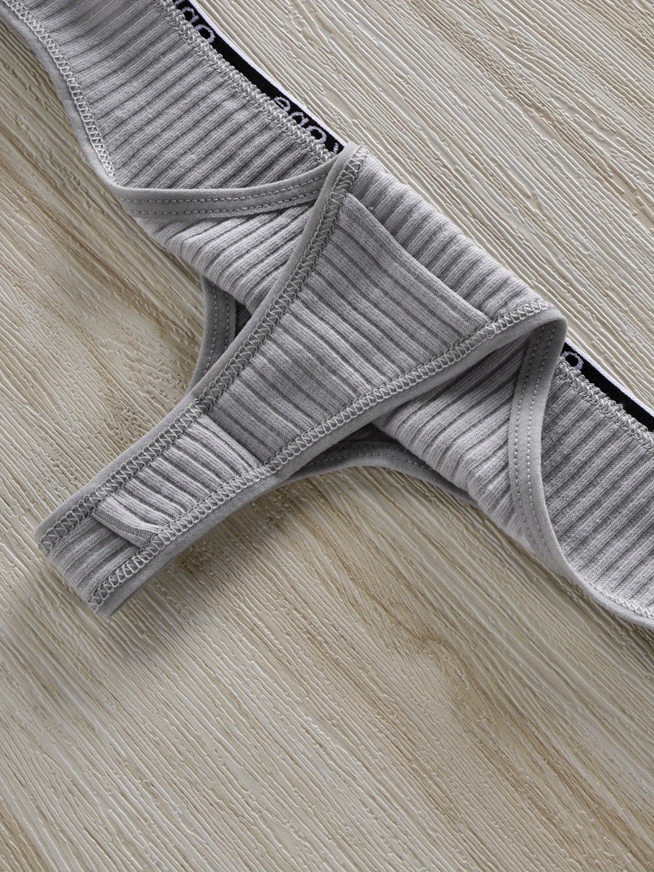 7pcs Letter Tape Thongs, Comfy & Skin-friendly Low Waist Intimates Panties, Women&