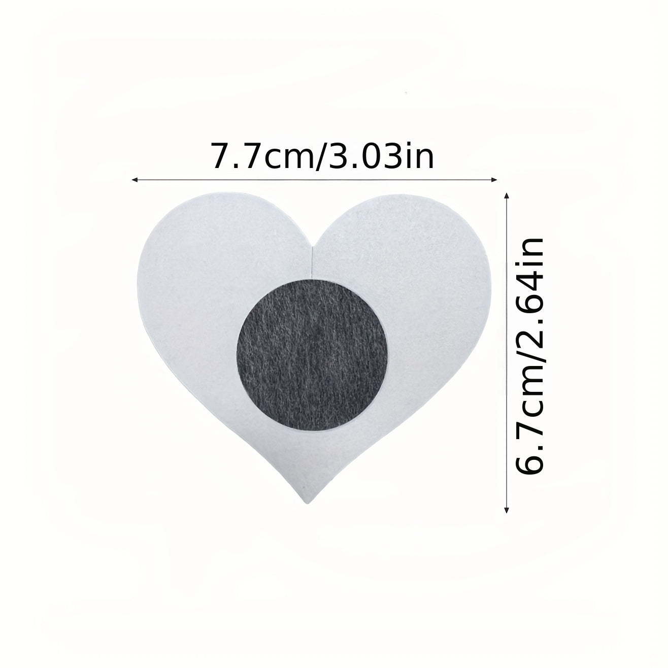 Invisible Heart-Shaped Nipple Covers - Self-Adhesive & Anti-Convex - Perfect for Women&