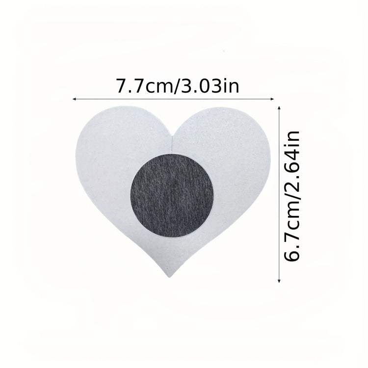 Invisible Heart-Shaped Nipple Covers - Self-Adhesive & Anti-Convex - Perfect for Women&