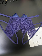 Semi-Sheer Jacquard Knit Briefs - Contrast Lace, Cut Out Scallop Trim, Open Crotch, Hand Wash Only, Sexy Womens Lingerie & Underwear for Adults - Lena & Miles Exquisite Boutique LLC.