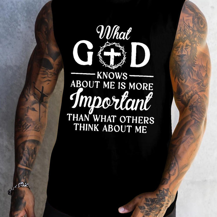 What God Knows About Me Is Important Print Men&