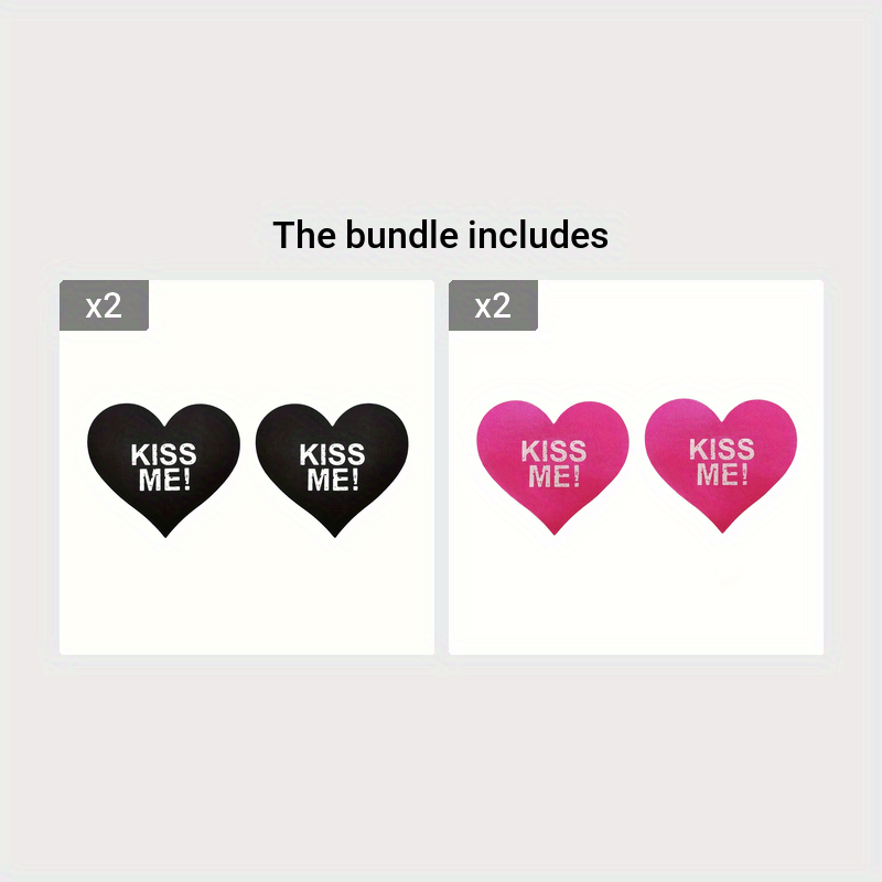 Invisible Heart-Shaped Nipple Covers - Self-Adhesive & Anti-Convex - Perfect for Women&