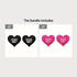 Invisible Heart-Shaped Nipple Covers - Self-Adhesive & Anti-Convex - Perfect for Women&