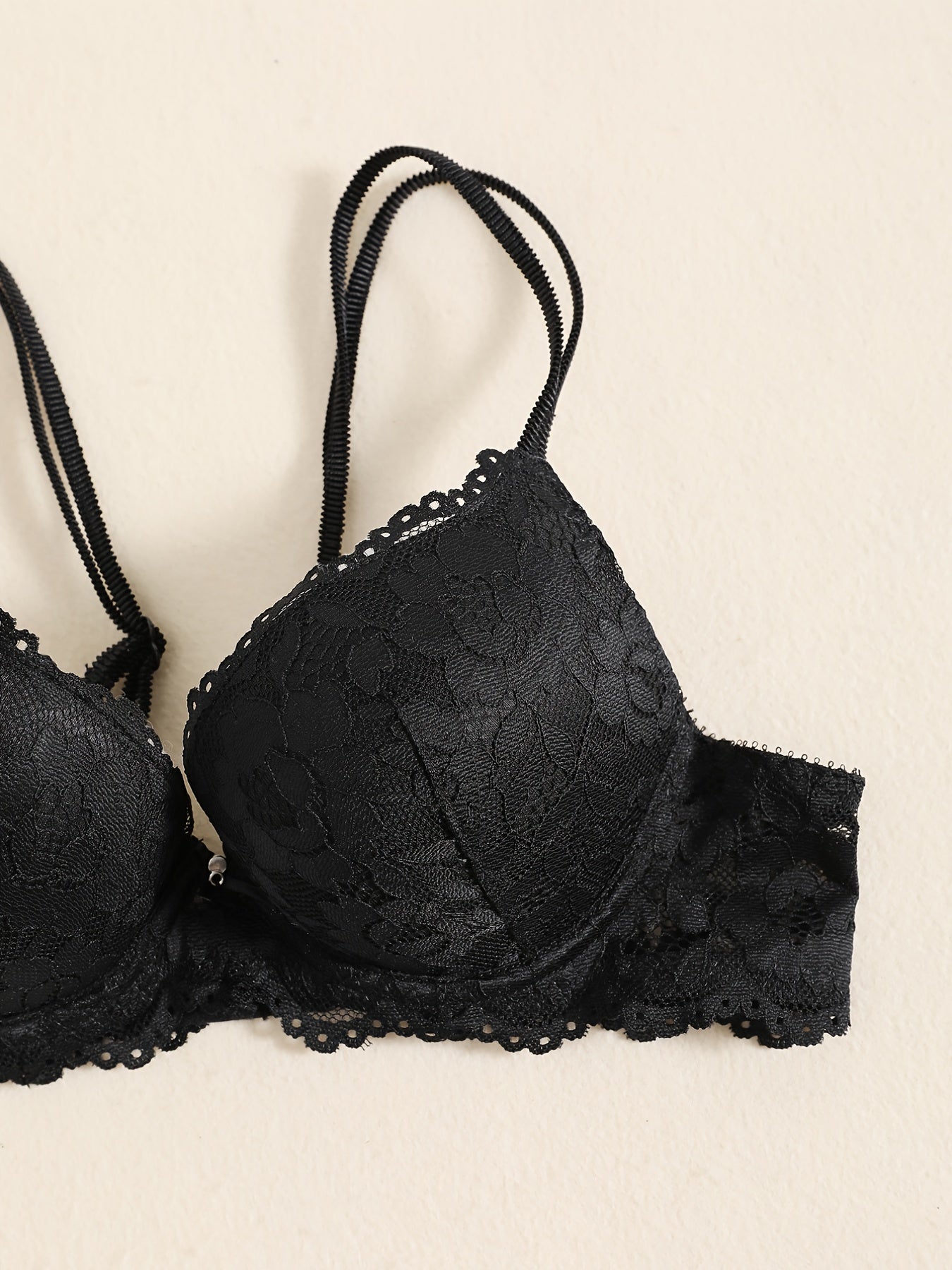 Romantic Lace Embroidery Lingerie Set - Soft & Breathable Push-Up Bra with Sheer Panty - Perfect Seductive Valentines Gift for Her - Womens Comfortable Intimate Wear - Lena & Miles Exquisite Boutique LLC.